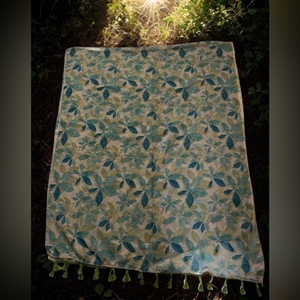 Turquoise Blue Green Scarf Perfect for Fall